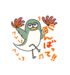 半目な鳥の鳥ダジャレ（個別スタンプ：10）