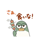 半目な鳥の鳥ダジャレ（個別スタンプ：38）