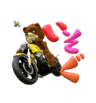 クールなクマと風船文字 3D（個別スタンプ：3）