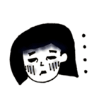 悩める一重の会話（個別スタンプ：6）