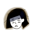 悩める一重の会話（個別スタンプ：14）