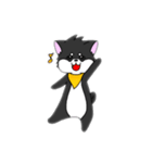 黒柴 にこにこ（個別スタンプ：4）