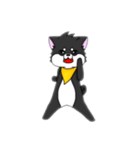 黒柴 にこにこ（個別スタンプ：10）