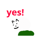 白いイヌ1（個別スタンプ：1）