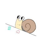 カタツムリ通話。（個別スタンプ：1）