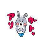 うさぎふっくら（個別スタンプ：5）
