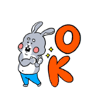 うさぎふっくら（個別スタンプ：8）