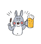 うさぎふっくら（個別スタンプ：24）