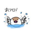 文鳥のまるちゃん（個別スタンプ：12）