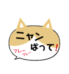 猫型吹き出し！にゃん語(ねこ)で日常会話（個別スタンプ：17）
