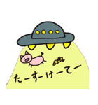 落書きブタさん へたゆるスタンプ（個別スタンプ：20）