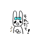 たれ目の癒しうさぎ。【名古屋弁】（個別スタンプ：30）