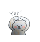 くまとねこのなかよしスタンプ（個別スタンプ：5）