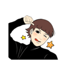 ぱっつん前髪男子スタンプ（個別スタンプ：10）