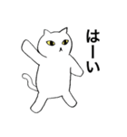 猫たち。白猫の日常（個別スタンプ：2）