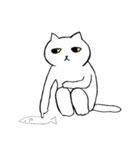 猫たち。白猫の日常（個別スタンプ：7）