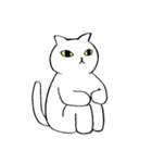 猫たち。白猫の日常（個別スタンプ：12）
