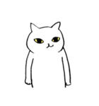 猫たち。白猫の日常（個別スタンプ：14）