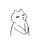 猫たち。白猫の日常（個別スタンプ：15）