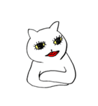 猫たち。白猫の日常（個別スタンプ：16）