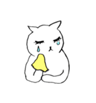 猫たち。白猫の日常（個別スタンプ：17）