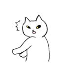 猫たち。白猫の日常（個別スタンプ：18）