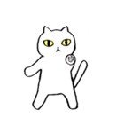 猫たち。白猫の日常（個別スタンプ：20）