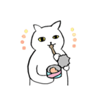 猫たち。白猫の日常（個別スタンプ：26）