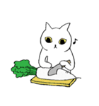 猫たち。白猫の日常（個別スタンプ：27）