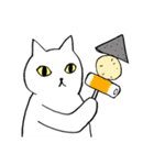 猫たち。白猫の日常（個別スタンプ：28）