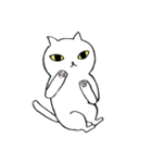 猫たち。白猫の日常（個別スタンプ：30）