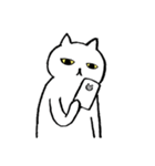 猫たち。白猫の日常（個別スタンプ：31）