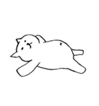 猫たち。白猫の日常（個別スタンプ：32）