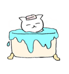 猫たち。白猫の日常（個別スタンプ：33）