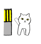 猫たち。白猫の日常（個別スタンプ：37）