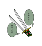 双刀君は人語を喋る（個別スタンプ：12）
