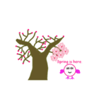春の桜とお花見スタンプ！(英語）（個別スタンプ：8）