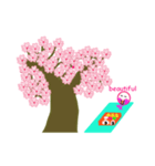 春の桜とお花見スタンプ！(英語）（個別スタンプ：16）