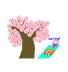 春の桜とお花見スタンプ！(英語）（個別スタンプ：17）