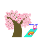 春の桜とお花見スタンプ！(英語）（個別スタンプ：19）