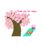 春の桜とお花見スタンプ！(英語）（個別スタンプ：22）
