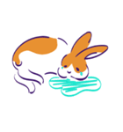 もちもち うさぎだま（個別スタンプ：8）