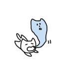 しろいゆるねこさん1（個別スタンプ：19）