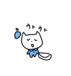 しろいゆるねこさん1（個別スタンプ：21）