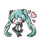 初音ミクのゆるスタンプ1（個別スタンプ：8）