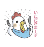 今日なに食べる？②- はらぺこ鳥（個別スタンプ：37）