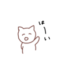 へらへらするスタンプ しろさん（個別スタンプ：30）