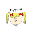 個性的な髪型の人びと（個別スタンプ：11）