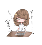 しらすちゃんと猫人間のスタンプ（個別スタンプ：16）