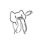 しらすちゃんと猫人間のスタンプ（個別スタンプ：25）